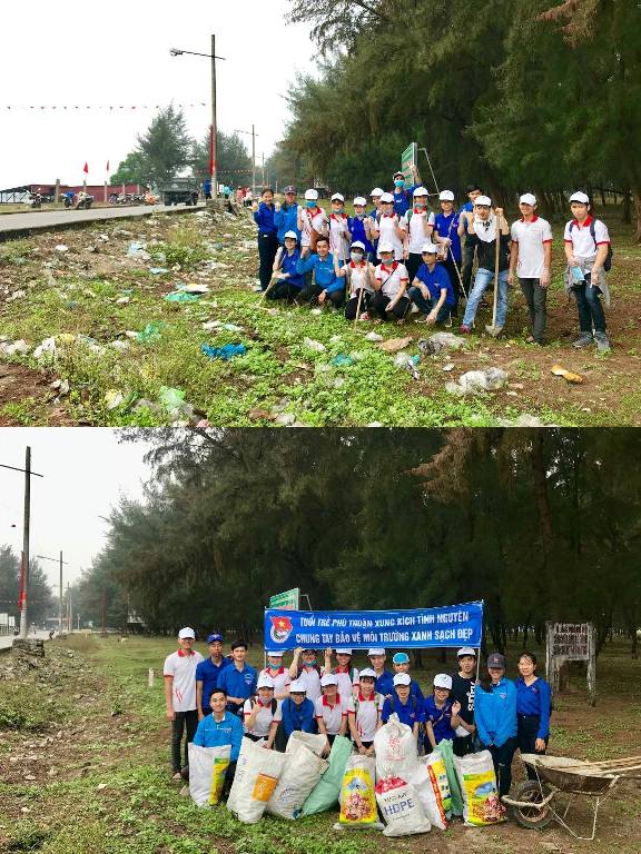Thanh niên tình nguyện - Hành động để Thừa Thiên Huế thêm Xanh - Sạch - Sáng”